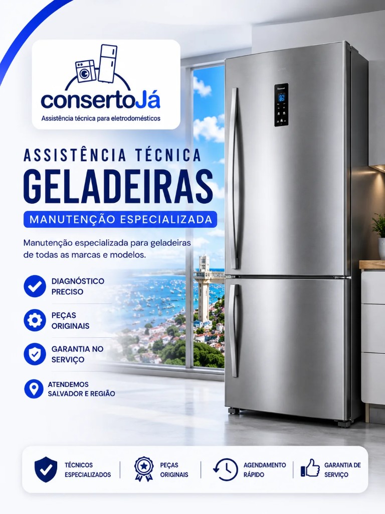 ConsertoJá - assistência técnica especializada em geladeiras em Salvador e região